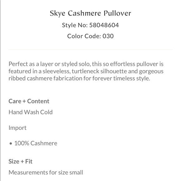 • free people cashmere mock neck sleeveless pullover sweater • - Picture 5 of 5